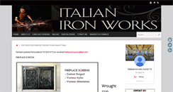 Desktop Screenshot of italianironworks.com