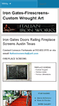 Mobile Screenshot of italianironworks.com
