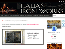 Tablet Screenshot of italianironworks.com